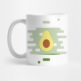 Avocado in a splash of juice Mug